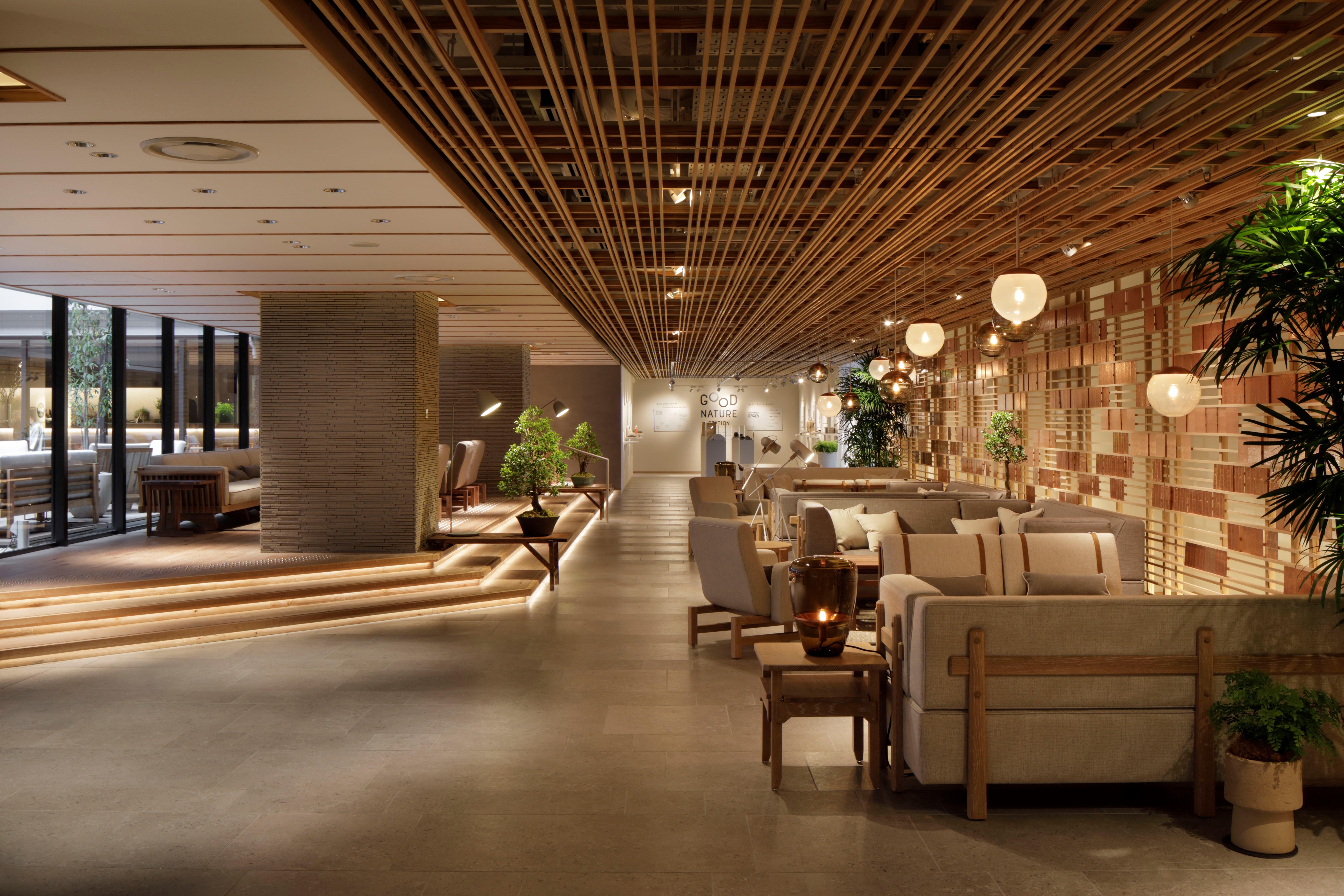 Good Nature Hotel Кіото Екстер'єр фото The interior of the lounge